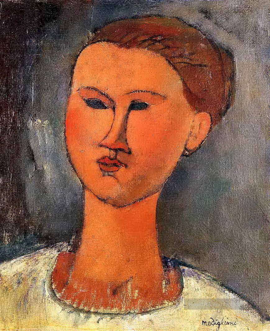 Frau Kopf 1915 Amedeo Modigliani Ölgemälde